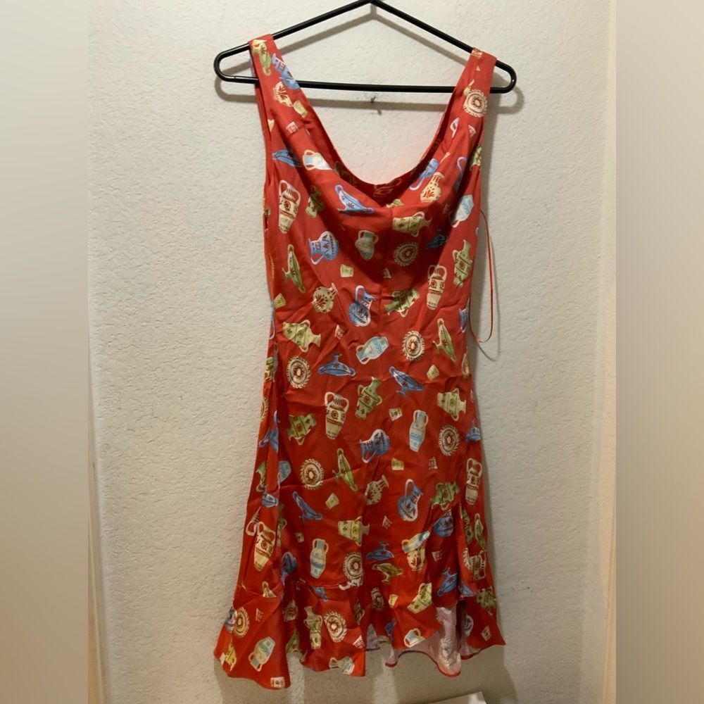 Nwt Kitri Layla Red Mini Printed Dress- Us Size 2 — image 4 of 8